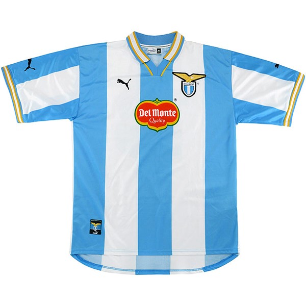 Tailandia Camiseta Lazio 1ª Retro 1999 2000 Azul Blanco